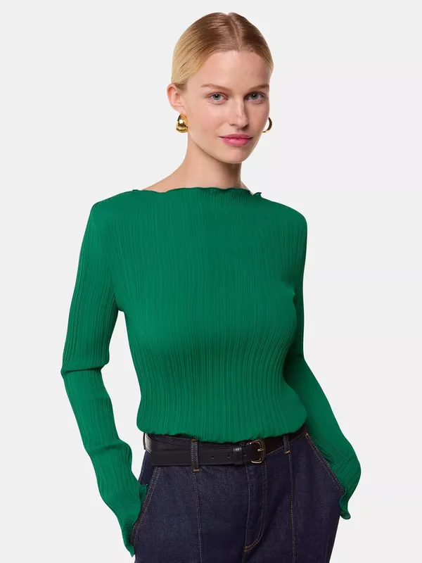Whistles Elsa Plisse Top