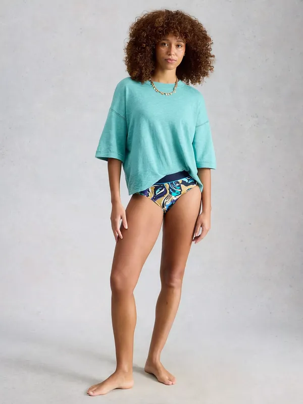 White Stuff Valley Bikini Bottoms, Blue
