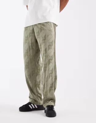 firebird track pants in khaki monogram