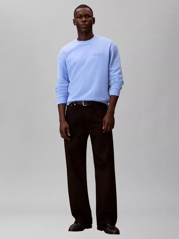 Calvin Klein Cotton Terry Jumper, Blue Descent