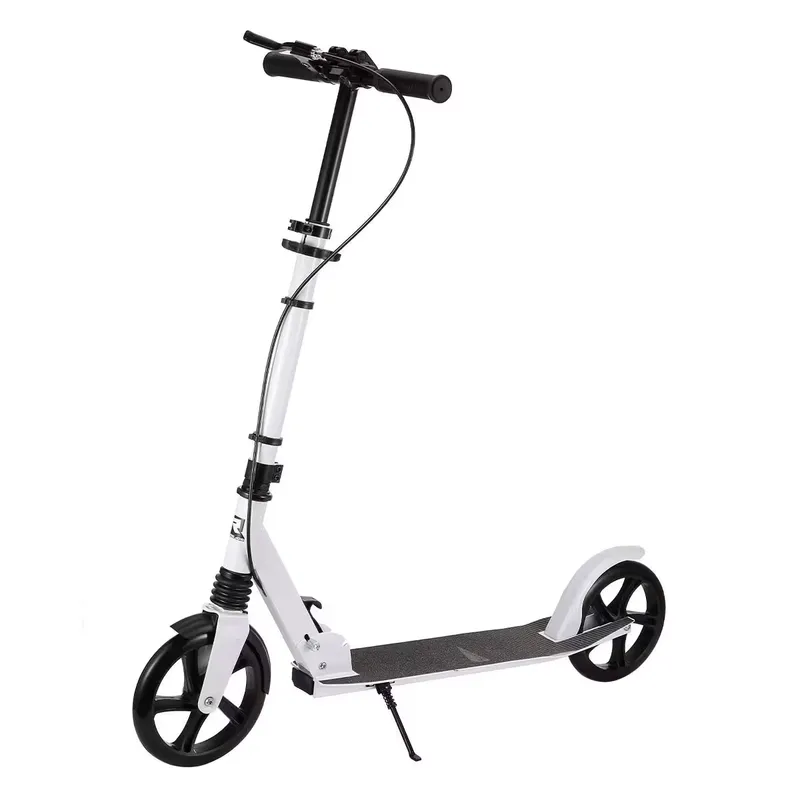 OUTDOORTOYS Renegade Big Wheel Folding Kick Scooter with Handlebar Brake