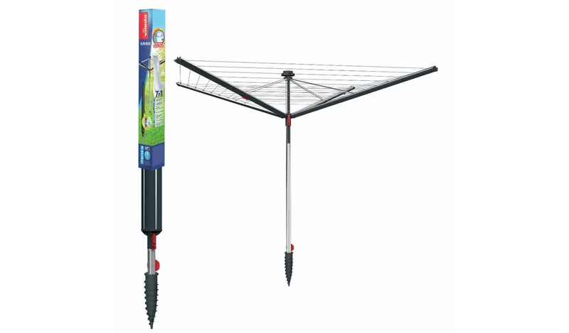 Vileda 50m Sun-Rise Outdoor Clothes Airer