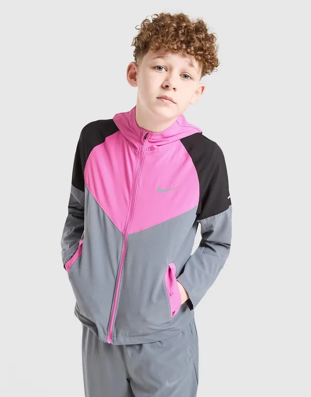 Nike Miler Colourblock Jacket Junior