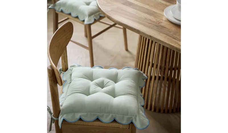 Habitat Scallop Pack of 2 Seat Cushions - Green