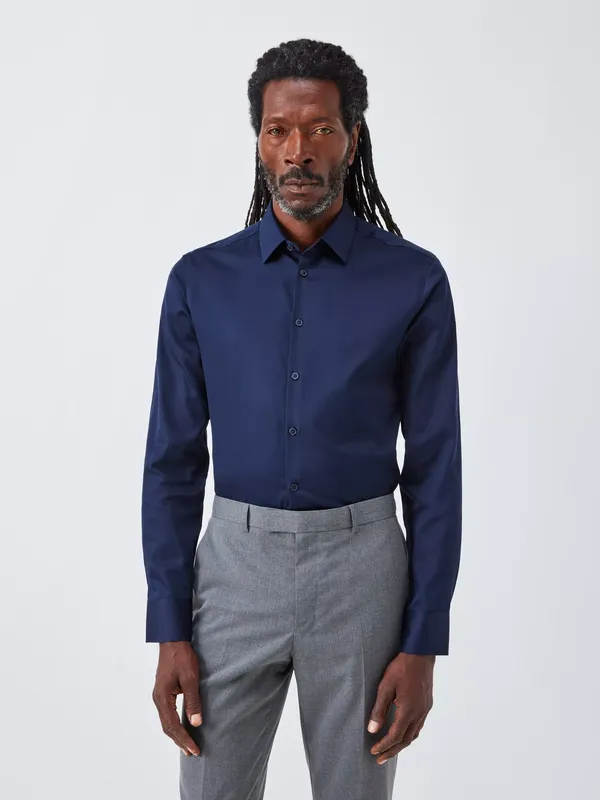 John Lewis Slim Fit Sateen Shirt
