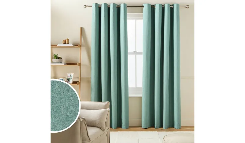Habitat Blackout Eyelet Curtain