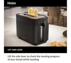 HAIER I-Master Series 5 HTO5A3 2-Slice Toaster - Black