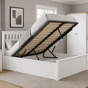 Aspen King Size Ottoman Bed - White
