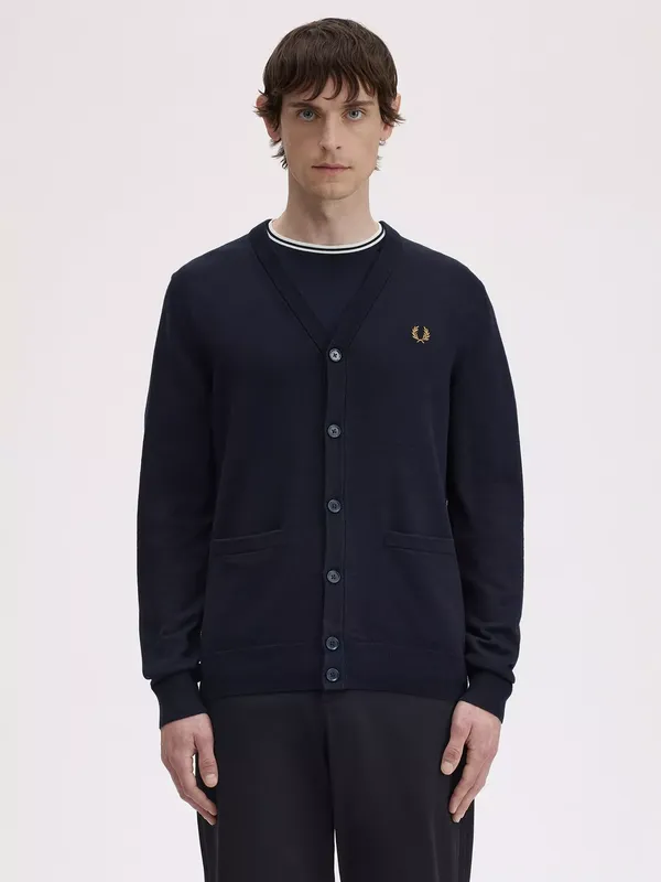 Fred Perry Classic Cardigan, Navy