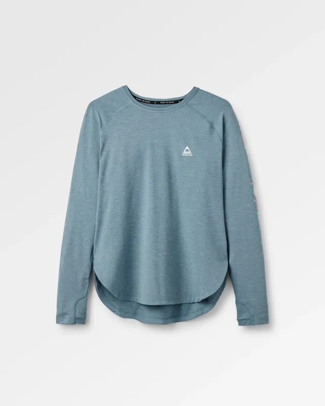 Passenger Clothing Sunvale Lightweight UPF50 LS T-Shirt - Storm Grey Marl