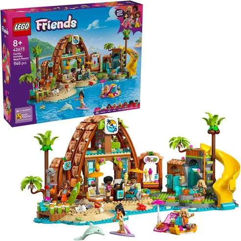 LEGO® Friends Family Holiday Beach Resort Building Set 42673