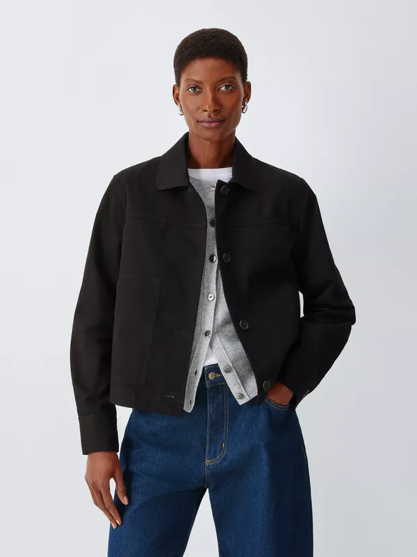 John Lewis Cotton Twill Utility Jacket