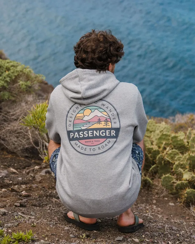 Passenger Clothing Odyssey Hoodie - Grey Marl