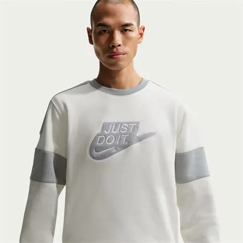 Nike Men's Club Crew Fleece Relaxed-Fit Sweatshirt