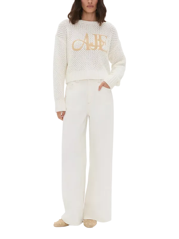 Aje Rylan Mid Rise Extra Wide Jeans
