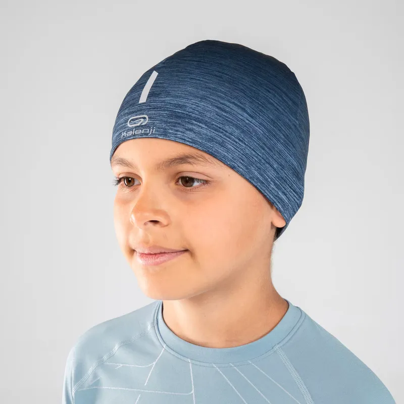 KIPRUN WATER-REPELLENT KIDS' RUNNING BEANIE - KIPRUN BEANIE - DARK BLUE