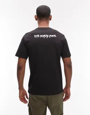 Liquid logo backprint t-shirt in black