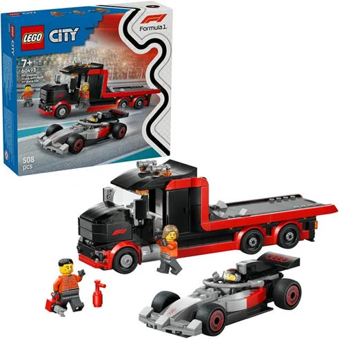LEGO City F1 Display Truck with Audi F1 Race Car Toy 60493