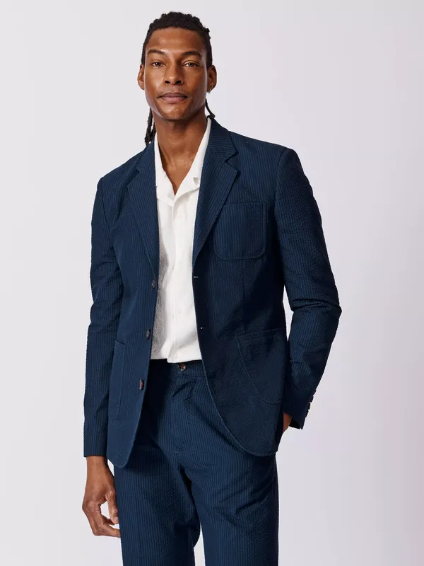 Aubin Tailored Fit Cotton Blend Suit Jacket