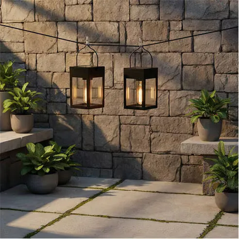 Streetwize Solar Hanging Lanterns 2-Pack