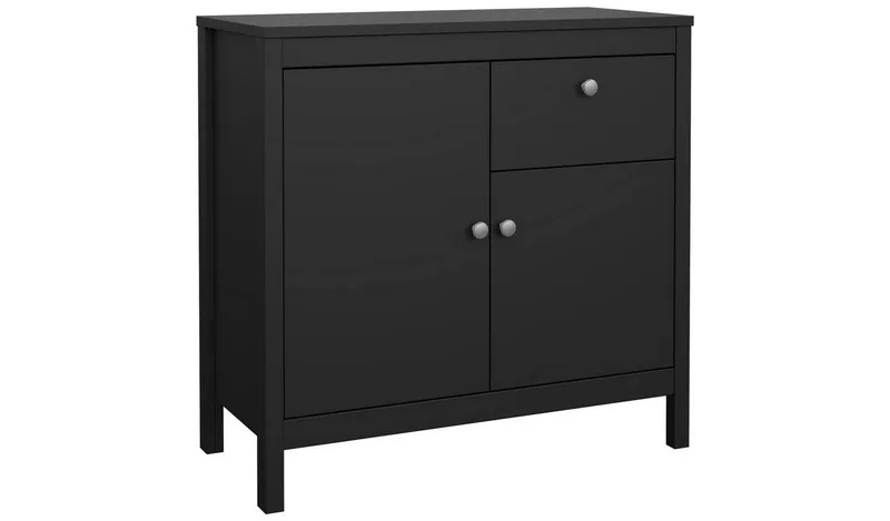 Tvilum Madrid 2 Door 1 Drawer Sideboard - Black