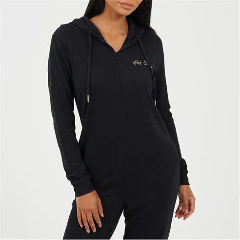 Brave Soul Womens Nap Queen Slim Fit Onesie with 3D Crown
