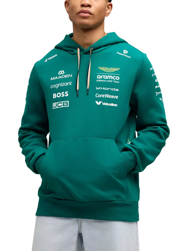 PUMA 2026 Aston Martin Formula One Team Replica Hoodie, Green Lux