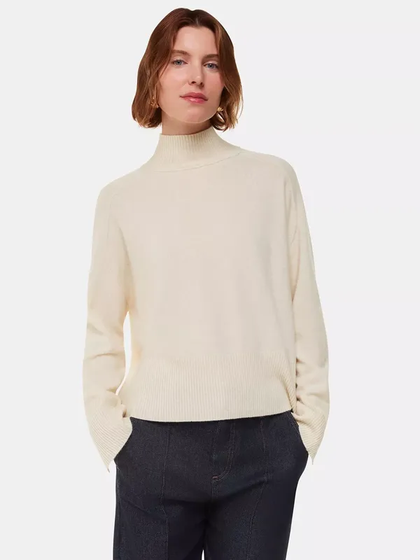 Whistles Cashmere Funnel Neck Jumper