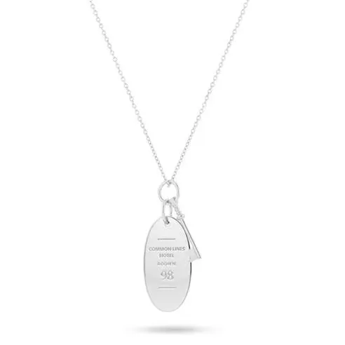 COMMON LINES Hotel Silver Pendant Necklace