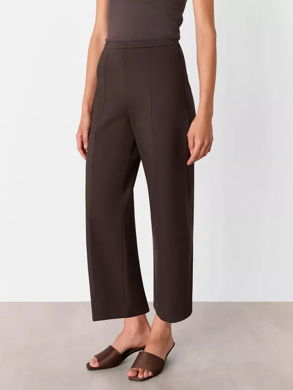 Whistles Camilla Wide Leg Trousers, Brown