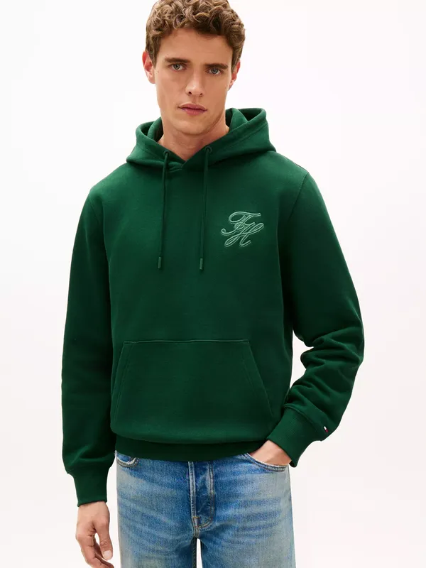 Tommy Hilfiger Logo Embroidered Hoodie