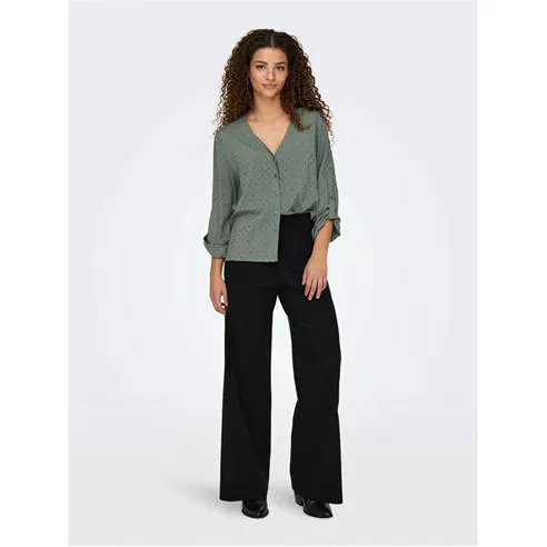 Only Women's Long Sleeve Plain Shirt