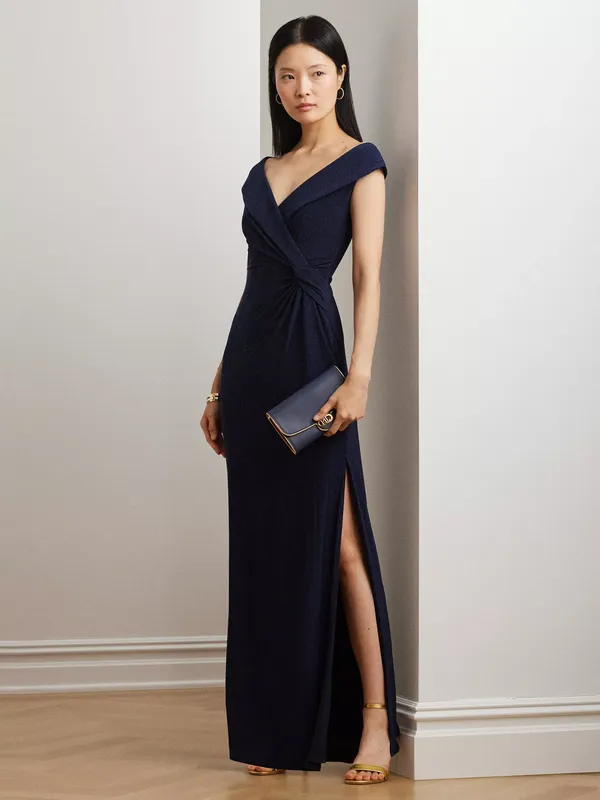 Lauren Ralph Lauren Leonidas Floor Length Column Gown