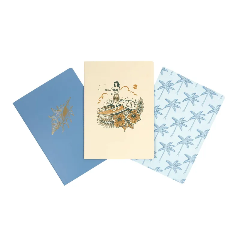 Tiki Beach Notebook Set A4 3 Pack