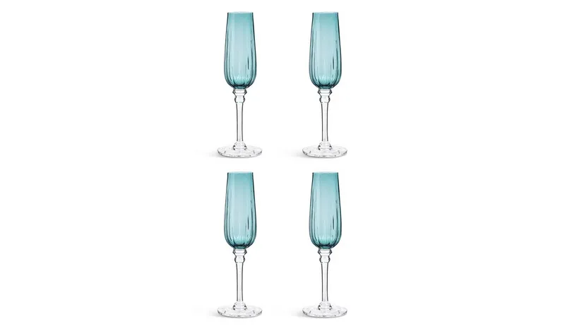 Habitat Japonica Set of 4 Prosecco Glasses