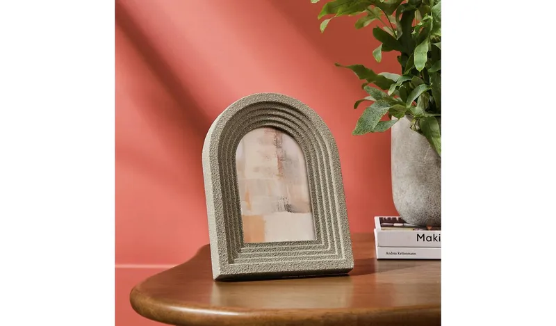 Habitat Arch Green Wooden Picture Frame - 4x6"