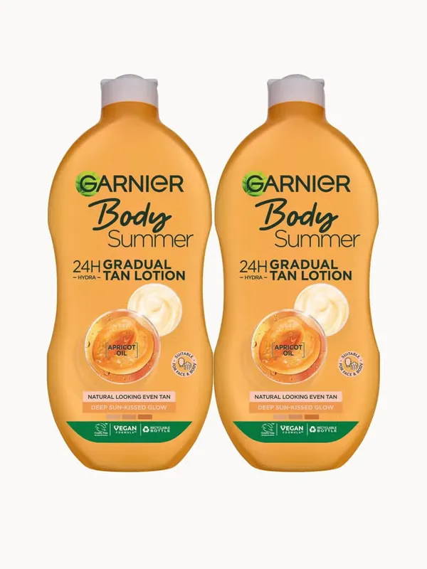 Garnier Summer Body Gradual Deep Tan Moisturiser Duo