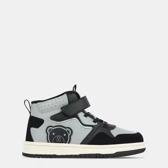 Fabric Kids' Bear Hook and Loop High-Top Trainers