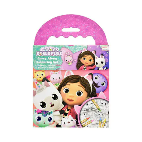 Gabbys Dollhouse Kids Carry Along Gabbys Dollhouse Colouring Set