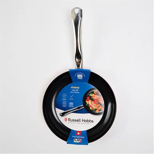 Russell Hobbs Riviera 24cm Ceramic Non-Stick PFAS-Free Aluminium Induction Frying Pan