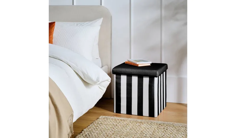 Argos Home Tilly Small Fabric Ottoman