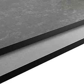 GoodHome Nepeta Matt Grey Stone effect Compact Laminate Kitchen Upstand (L)3000mm