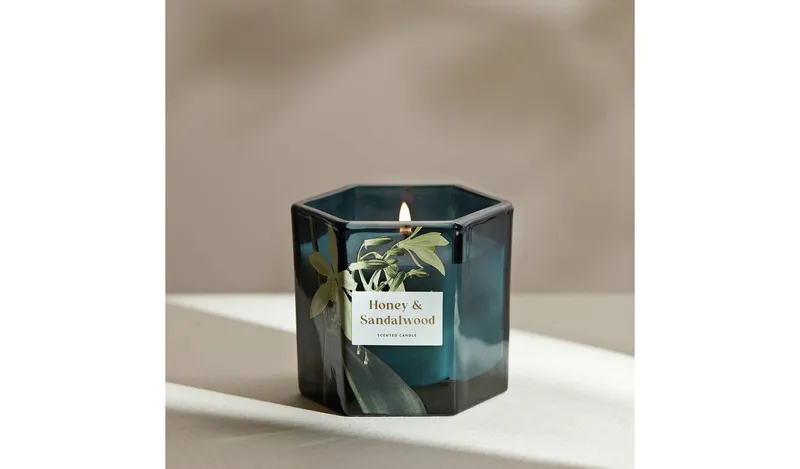 Argos Home Boxed Candle - Honey & Sandalwood