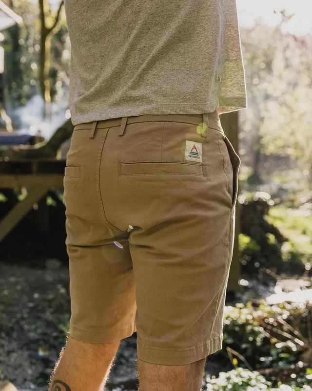 Passenger Clothing 365 Cotton Short - Chinchilla Brown