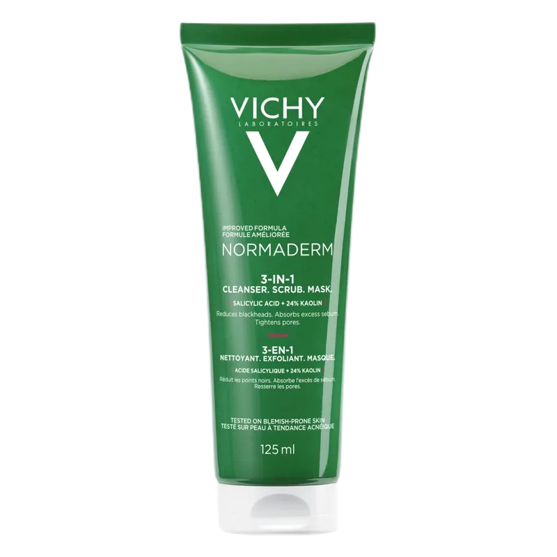 Vichy Normaderm 3 In 1 Cleanser + Scrub + Mask