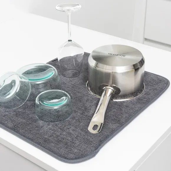 Brabantia Sinkside Dark Grey Microfibre Dish Drying Mat
