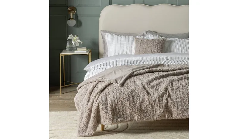 Habitat Faux Fur Textured Throw - 150x200cm