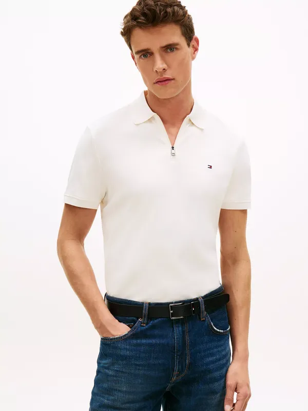 Tommy Hilfiger Cotton Regular Fit Interlock Knit Polo Shirt