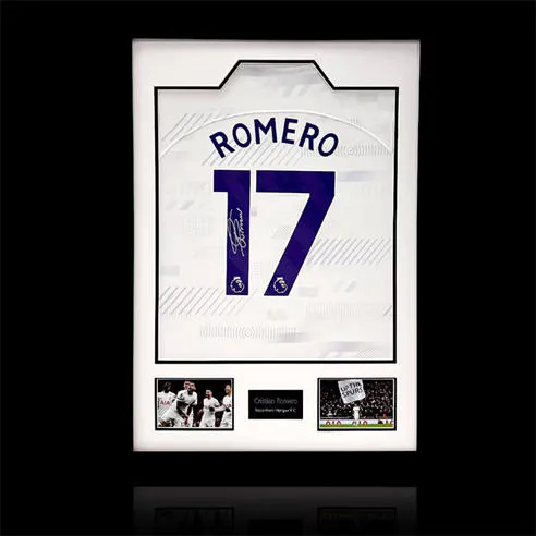 The Fan Cave Cristian Romero Signed Tottenham Hotspur Shirt