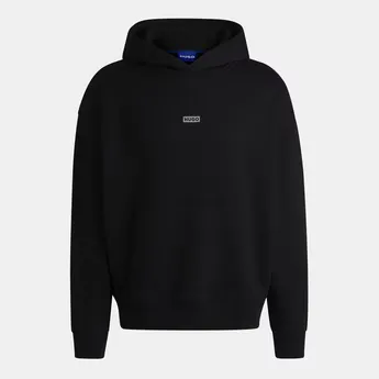 Hugo Mens HUGO Nazardo Drawstring Hoodie with Modern Logo Detail